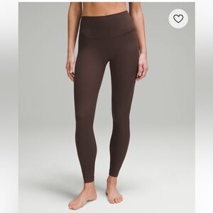 Lululemon Align High-Rise Ribbed Pant Leggings 25” in Espresso Size 2
